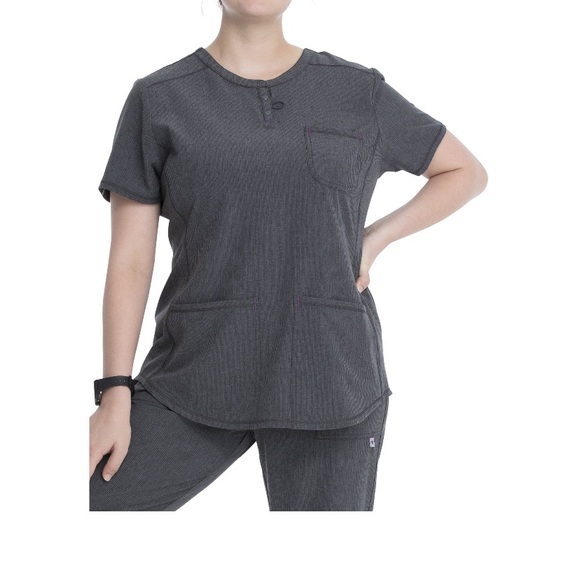 S or XS NWT Scrubstar Women's Supreme Stretch
Antimicrobial Heather V-Neck
Scrub - Picture 3 of 10